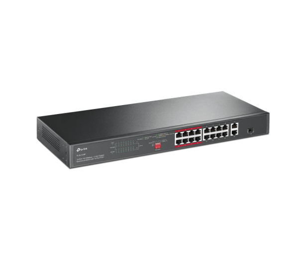 TP-Link 18p TL-SL1218P (16x10/100Mbit PoE+, 2x1000Mbit) - 1063920 - zdjęcie 2